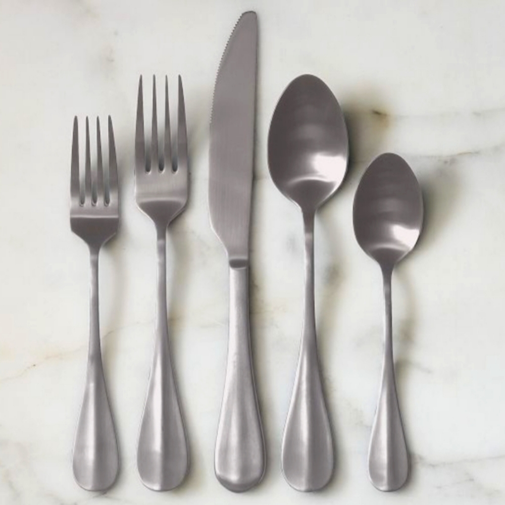 ❤️BUY 2 GET 1 FREE  Cove Silver Flatware Set Sleek Dining Elegance,Color:Vintage